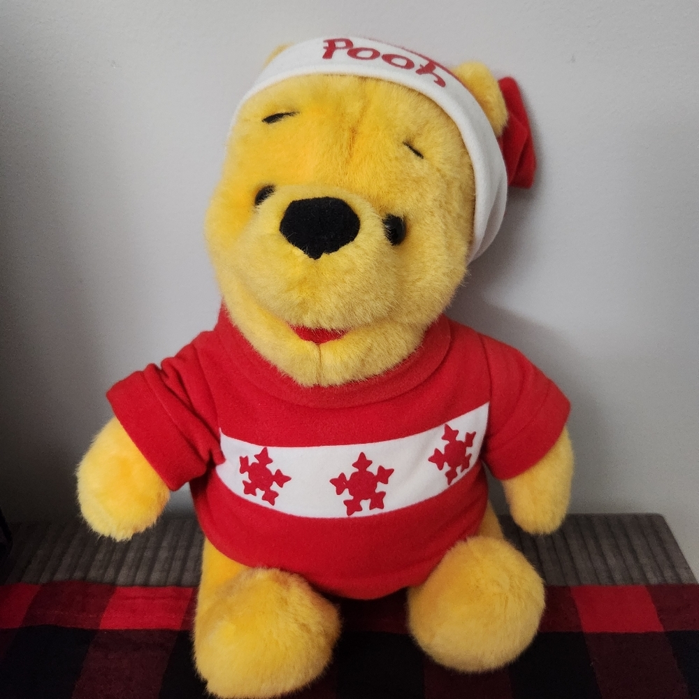 Winnie the Pooh Walt Disney Stuffed Winter Plush